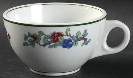 Mandalay (Green Rings) Flat Cup
