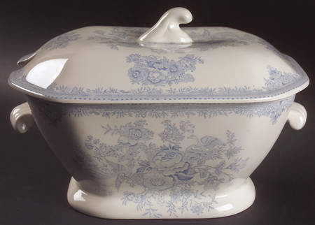 Asiatic Pheasants Blue Tureen &  Lid