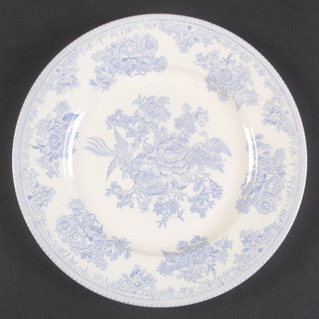Asiatic Pheasants Blue Luncheon Plate