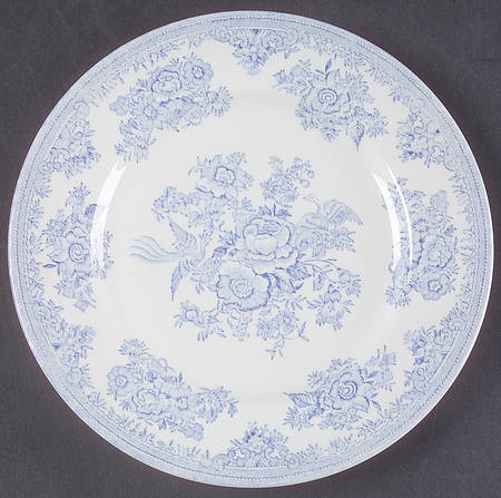 Asiatic Pheasants Blue Dessert/Pie Plate