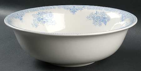 Asiatic Pheasants Blue 12" Large Salad Serving Bowl