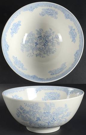 Asiatic Pheasants Blue 10" Chinese Bowl