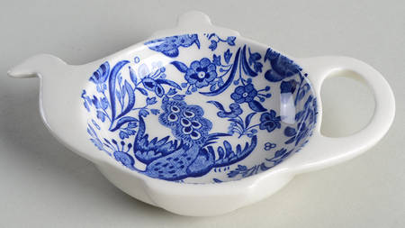 Blue Bird-Regal Peacock Tea Bag Holder