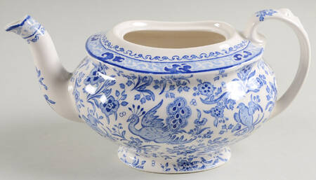 Blue Bird-Regal Peacock Teapot No Lid