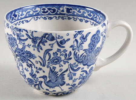 Blue Bird-Regal Peacock Breakfast Cup