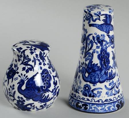 Blue Bird-Regal Peacock Salt & Pepper Set