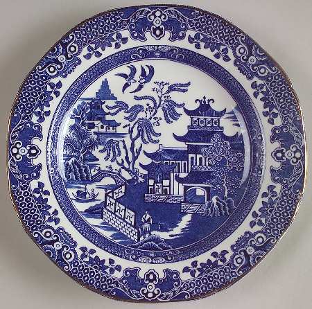 Blue Willow (Gold Trim) Dessert/Pie Plate