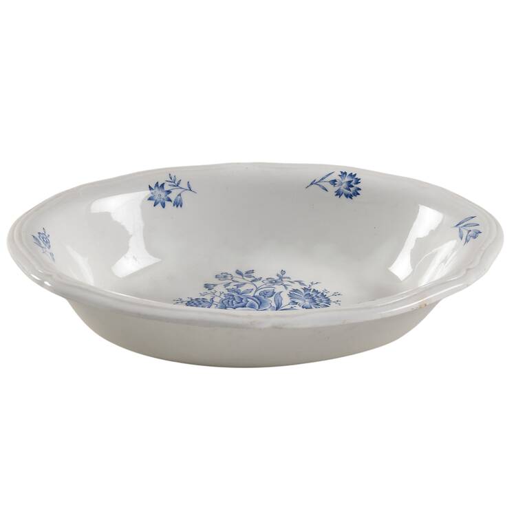 Bouquet Blue 9" Oval Vegetable Bowl