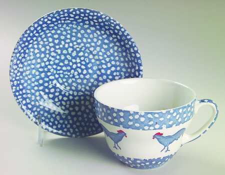 Chanticleer Jumbo Cup & Saucer Set