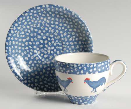 Chanticleer Flat Cup & Saucer Set