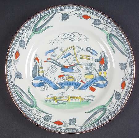 Farmers Arms (Gold Trim) Bread & Butter Plate