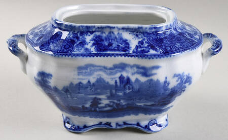 Non Pareil (Flow Blue) Sauce Boat No Lid
