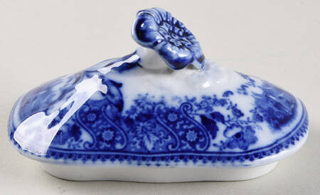Non Pareil (Flow Blue) Lid for Sauce Boat