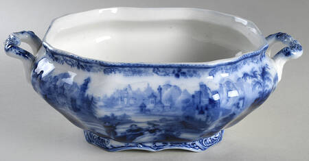 Non Pareil (Flow Blue) Tureen No Lid