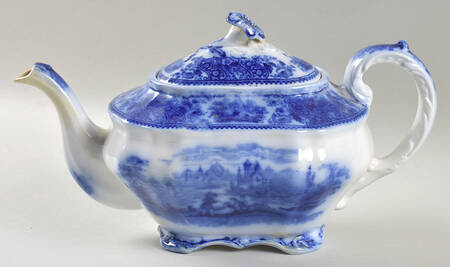 Non Pareil (Flow Blue) Teapot & Lid
