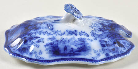 Non Pareil (Flow Blue) Lid for Sauce Boat