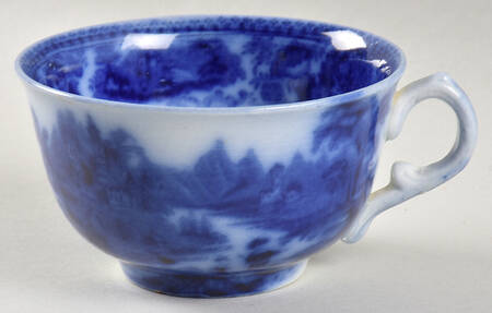 Non Pareil (Flow Blue) Flat Cup