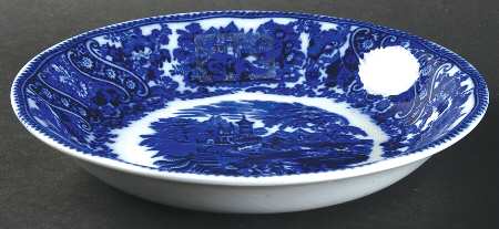 Non Pareil (Flow Blue) Coupe Soup Bowl