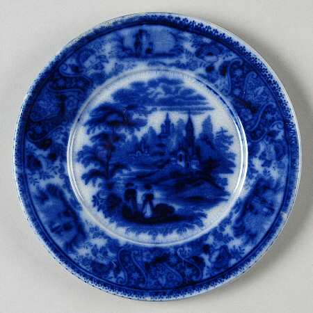 Non Pareil (Flow Blue) Small Bread & Butter Plate