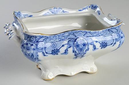 Raleigh (Flow Blue) Sauce Boat No LId