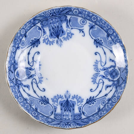 Raleigh (Flow Blue) Saucer for Oversized Cup