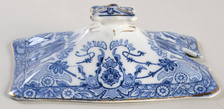 Raleigh (Flow Blue) Lid for Sauce Boat
