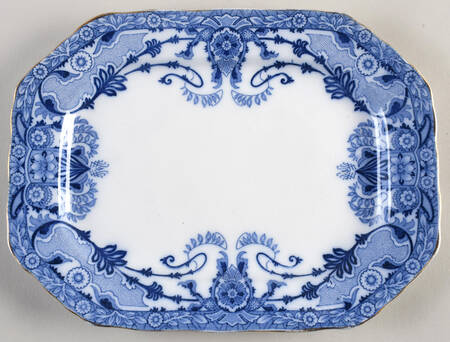 Raleigh (Flow Blue) Underplate for Sauce Boat