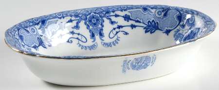 Raleigh (Flow Blue) 9" Oval Vegetable Bowl