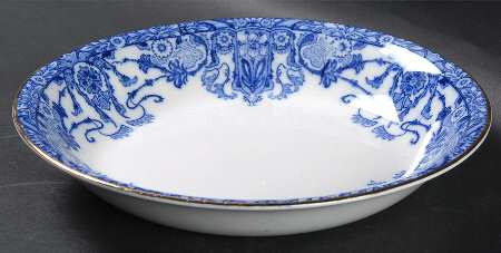 Raleigh (Flow Blue) Coupe Soup Bowl