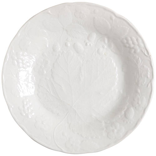 Strawberry and Grape Leaf White (Davenport) by Burgess &amp; Leigh