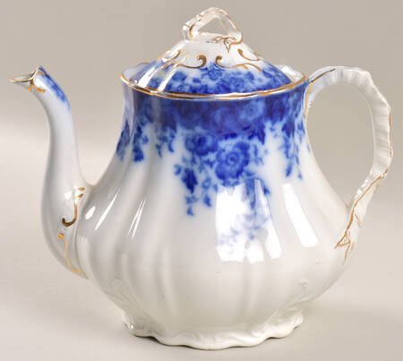 Vermont (Flow Blue) Coffee Pot & Lid