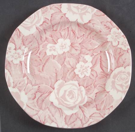Victorian Chintz Pink Salad Plate