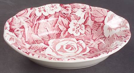 Victorian Chintz Pink Soap Dish