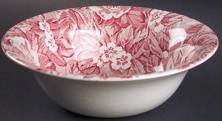 Victorian Chintz Pink 8" Round Vegetable Bowl