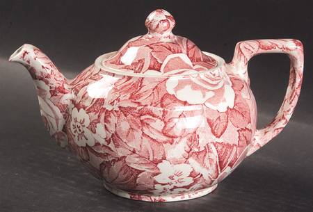 Victorian Chintz Pink Mini Teapot & Lid