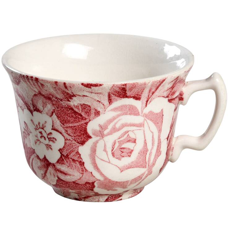 Victorian Chintz Pink Flat Cup