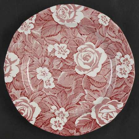 Victorian Chintz Pink Luncheon Plate