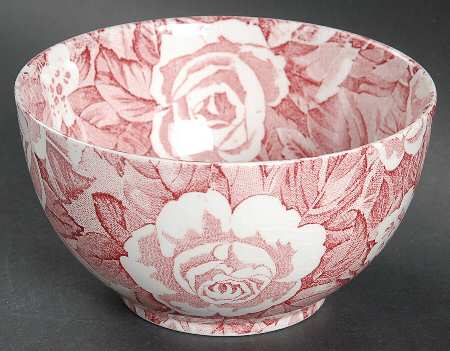Victorian Chintz Pink Open Sugar Bowl