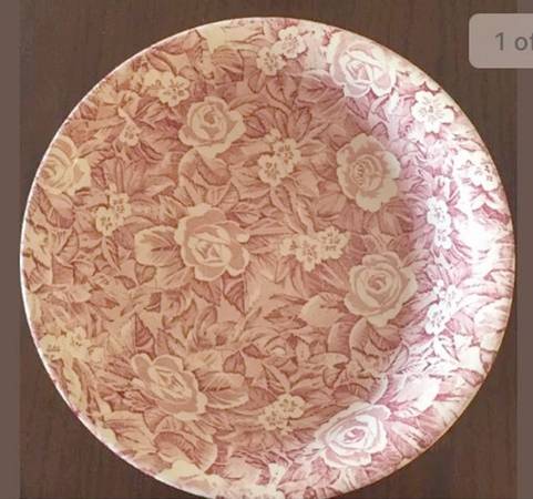 Victorian Chintz Pink Bowl for Large Pitcher & Bowl Set