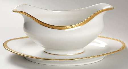 BWD25 Gravy Boat with Attached Underplate