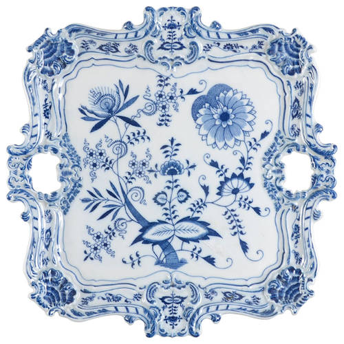 Blue Danube 15" Square Serving Platter