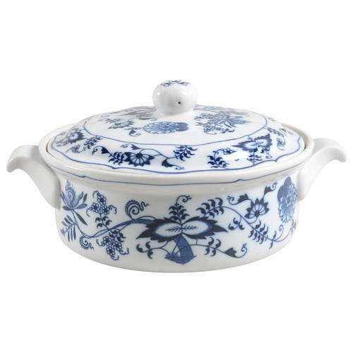 Blue Danube 1.5 Qt Round Covered Casserole
