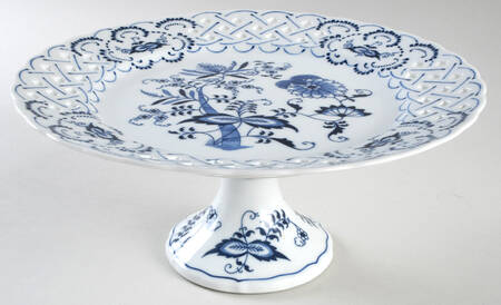 Blue Danube 10" Diameter Pierced Cake Stand