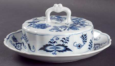 Blue Danube Round Covered Butter