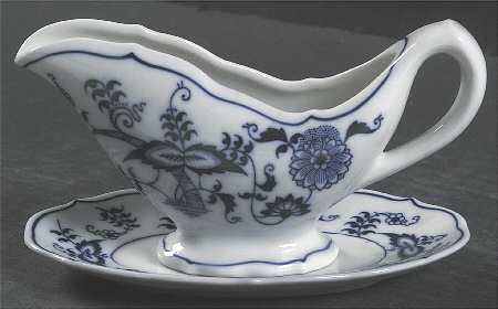 Blue Danube Individual Gravy Boat & Plate