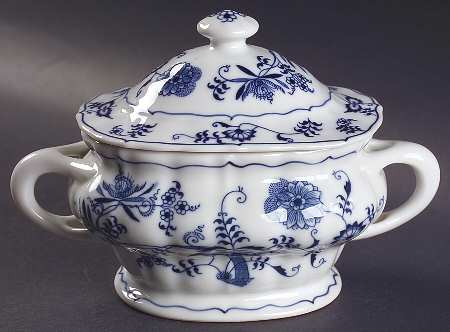 Blue Danube Sauce Boat & Lid