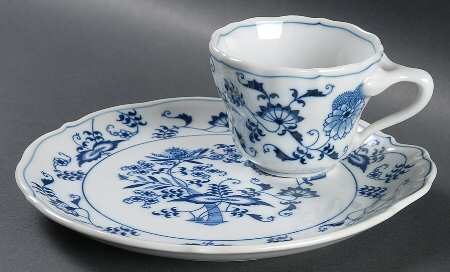 Blue Danube Snack Plate & Reg Fl Cup