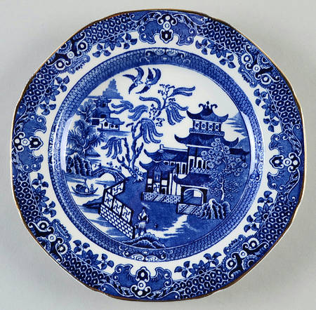 Willow Blue (Gold Trim) Salad Plate