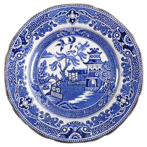 Willow Blue (Gold Trim) Bread & Butter Plate