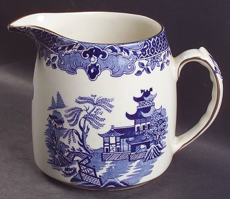 Willow Blue (Gold Trim) 24 Oz Jug